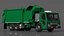 Trash Truck Electric Green Rigged