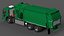 Trash Truck Electric Green Rigged