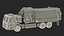 Trash Truck Electric Green Rigged