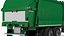 Trash Truck Electric Green Rigged