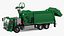 Trash Truck Electric Green Rigged