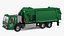 Trash Truck Electric Green Rigged