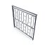 Metal Fencing Barrier Models for Gardens and Sidewalk 3D model