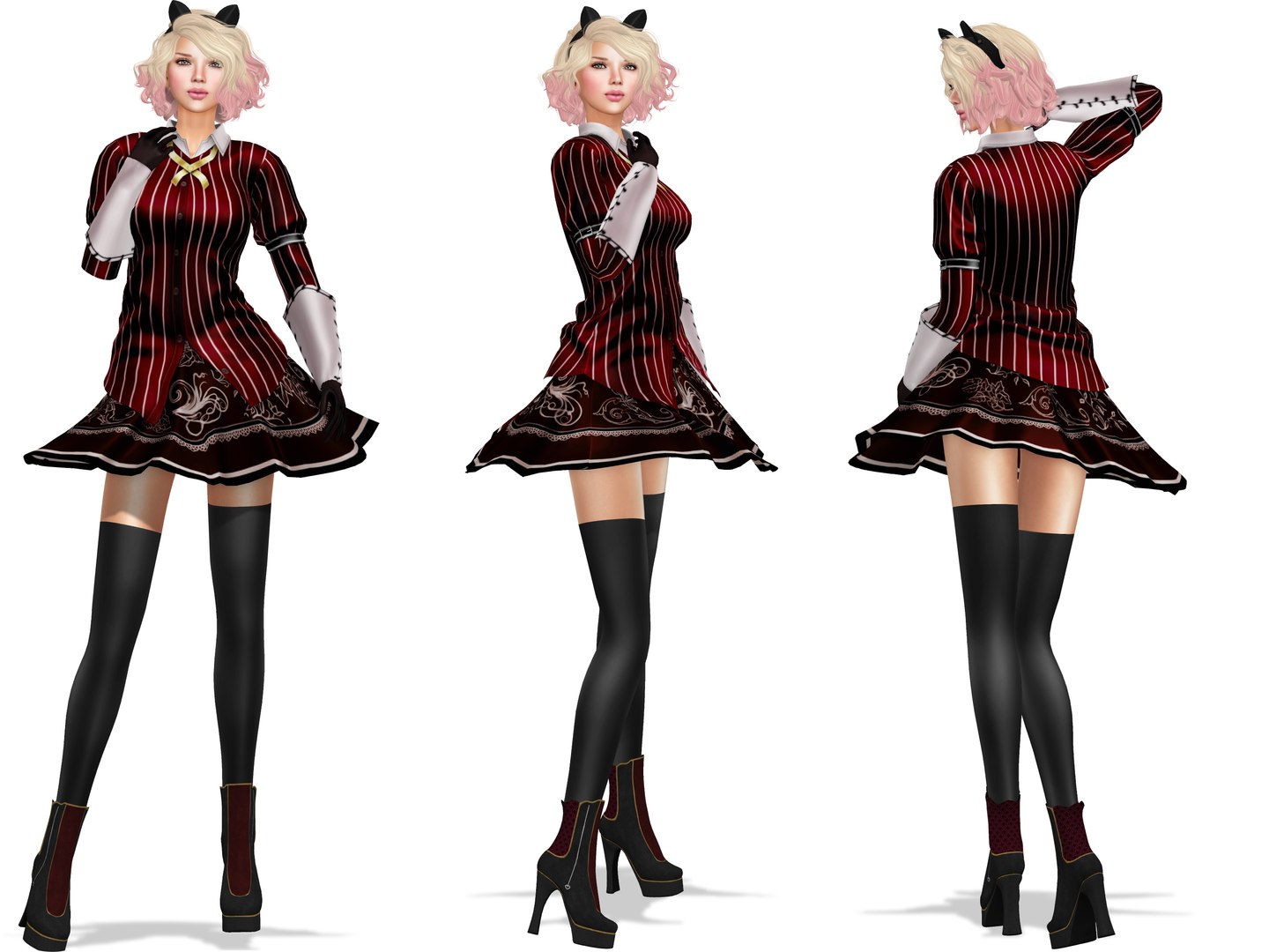 Anime Dress 3D Model - TurboSquid 1829819