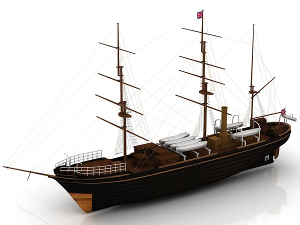 3D model RRS Discovery Yacht