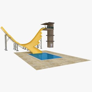 3d 3ds waterslide slide