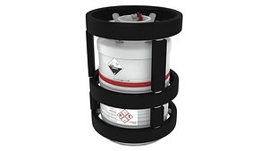gas cylinder 3D model