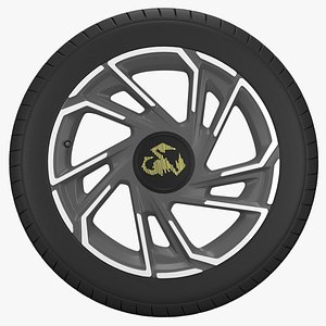 Fiat Abarth 500e rim 3D