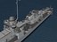 anti-aircraft fletcher class destroyers 3d max