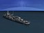anti-aircraft fletcher class destroyers 3d max