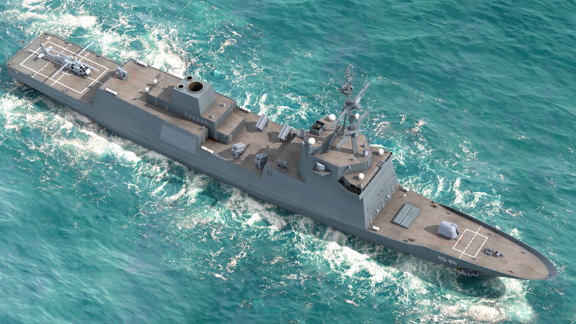 Navy Frigate Ffg X 3d Model - Turbosquid 1570940