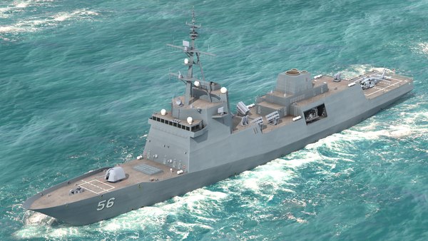 Navy frigate ffg x 3D model - TurboSquid 1570940