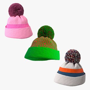 3D model Winter Hats Collection 3