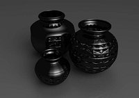 Black Mud Vases from Oaxaca