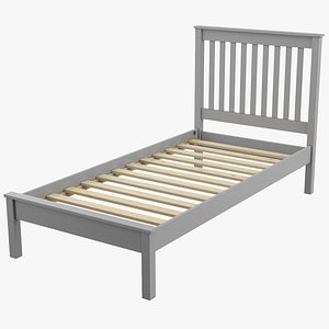 Twin XL Bed Frame 3D model