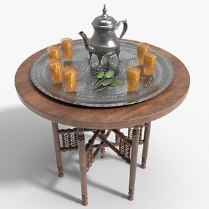 Mint Teapot Set with table