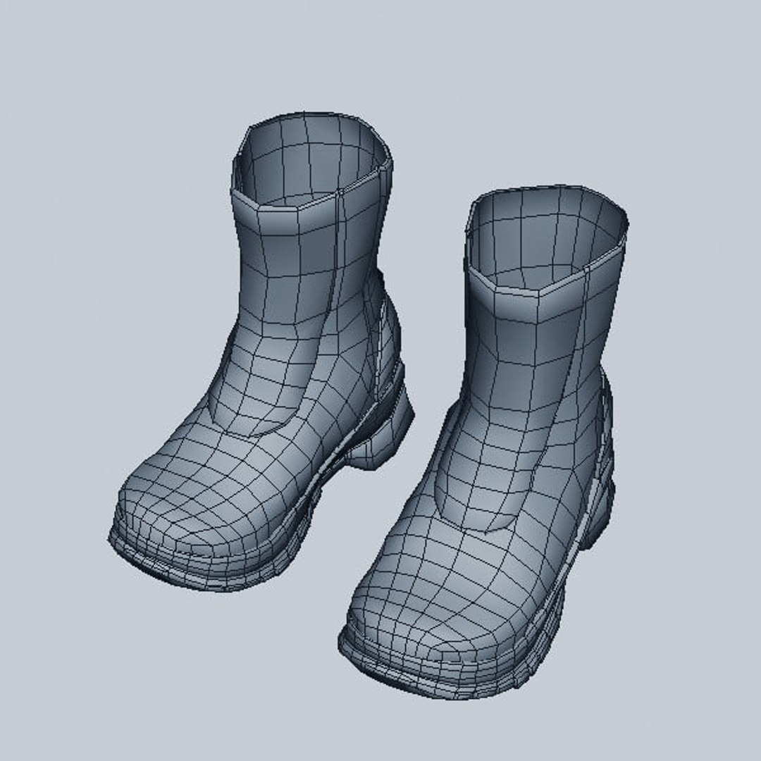 3D Model Boots Shoes - TurboSquid 1347568