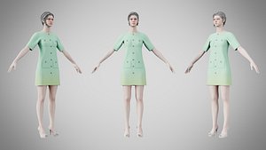 Dress 46 Riptide 3D model