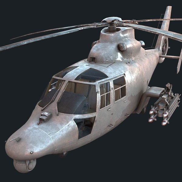 helicopter army china 3D model