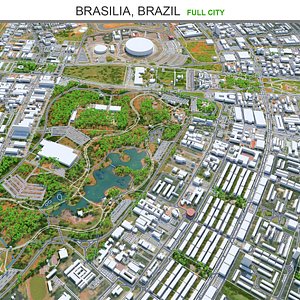 3D city area building
