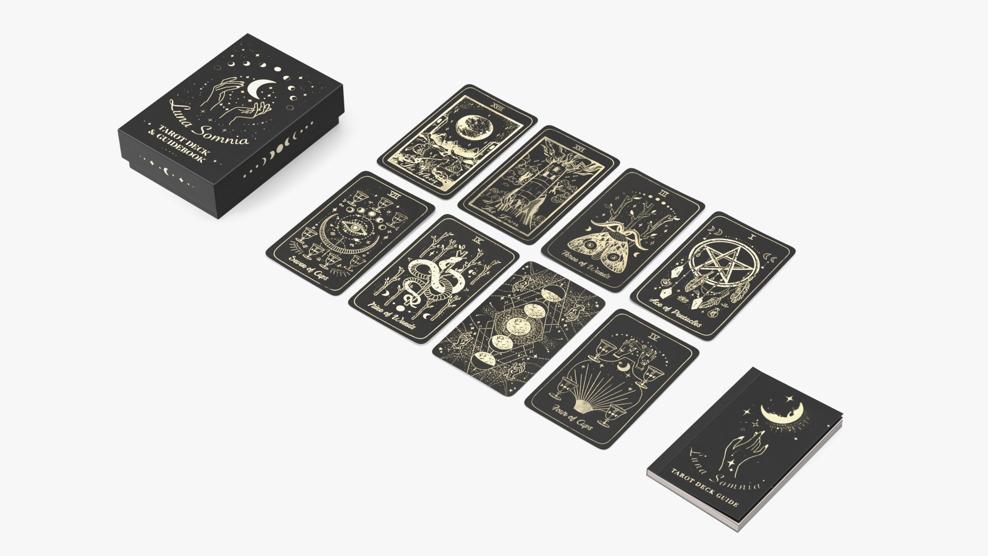 modelo 3d Luna Somnia Tarot Cartas - TurboSquid 1977333