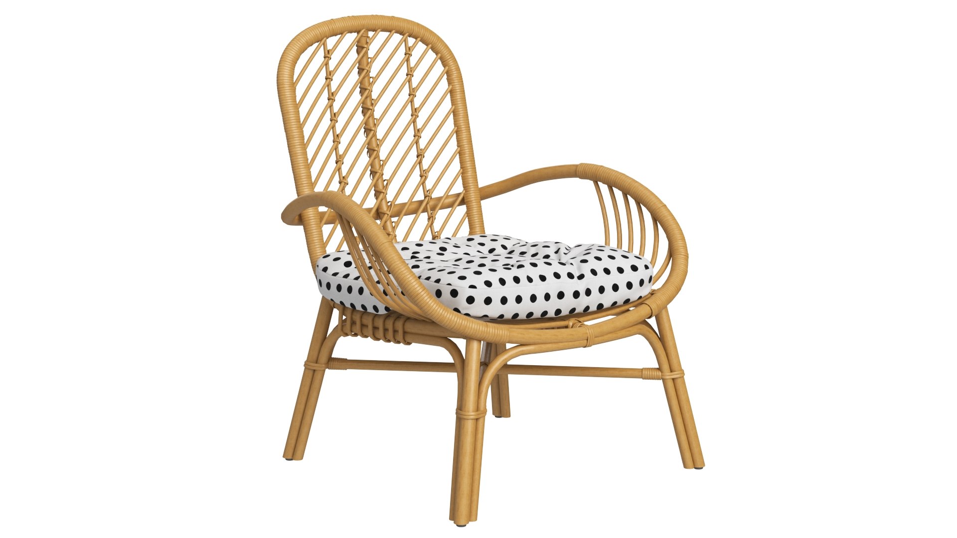 IKEA Rattan Armchair Collection model TurboSquid 2143085
