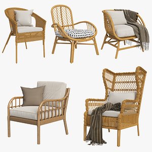 IKEA Rattan Armchair Collection model