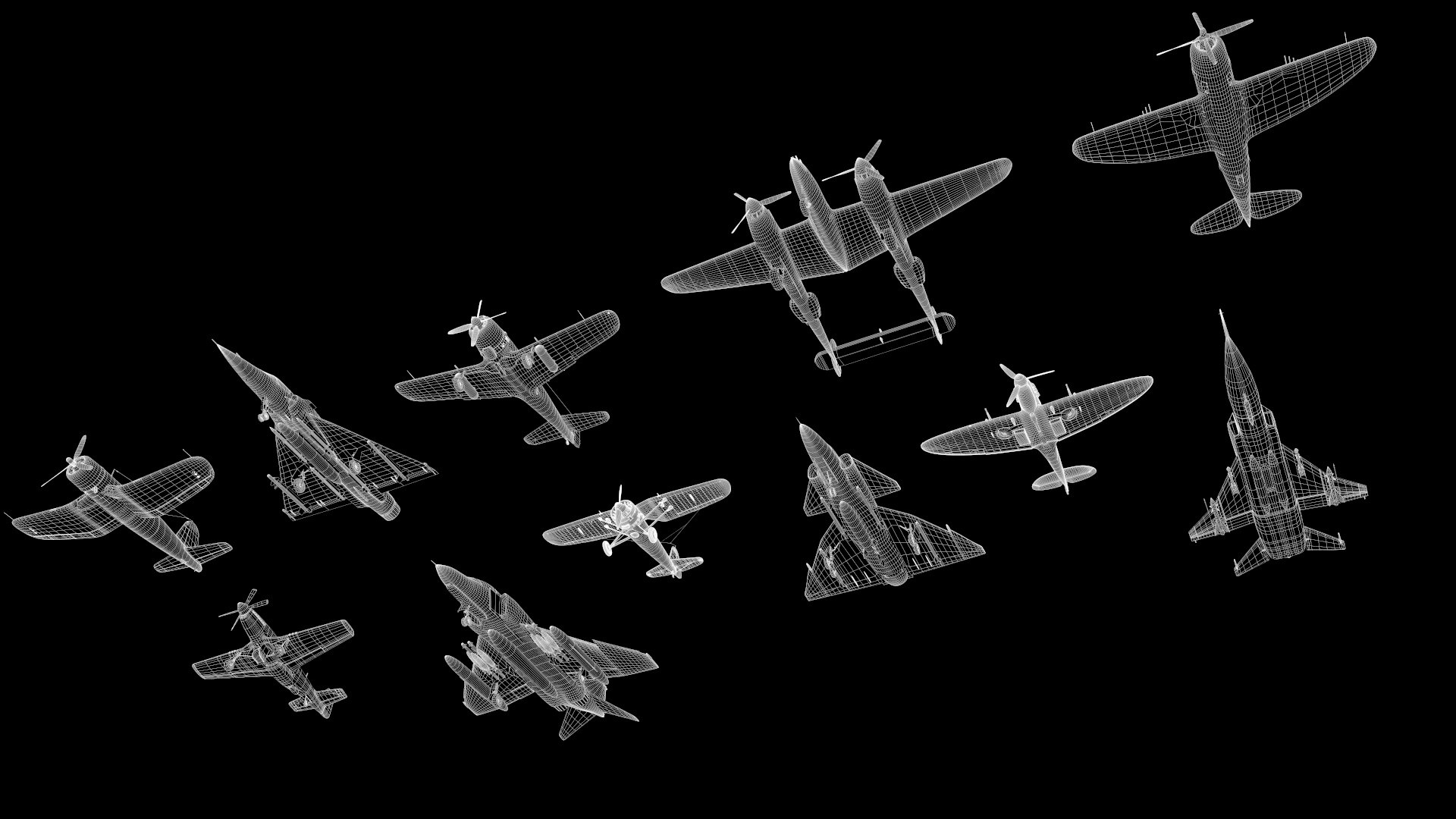 3D model WWI WWII fighter planes bundle  11 planes or Jets 3D models https://p.turbosquid.com/ts-thumb/8a/vFlcHw/Sq/wire_side2/jpg/1744531114/1920x1080/fit_q87/c2f066a4aea542351e5e028846e27b98fd97e7f1/wire_side2.jpg