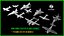WWI WWII fighter planes bundle  11 planes or Jets 3D models