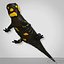 3d salamander lizard model