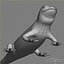 3d salamander lizard model
