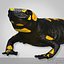 3d salamander lizard model