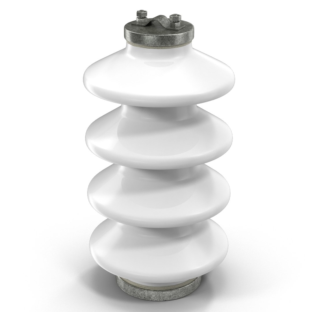 Ceramic Insulator White 3D model preview