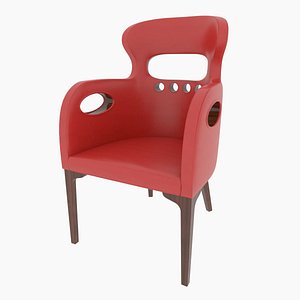 3D leather chair model