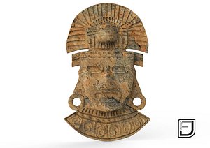 3d mask aztec model