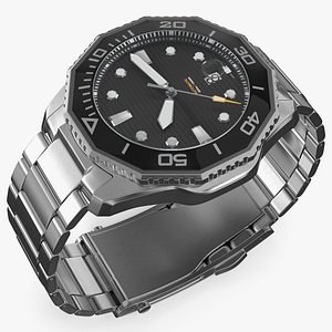 Classic Dive Metal Watch Black