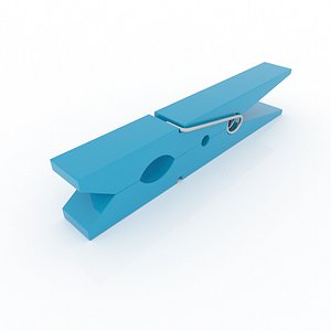 clothes blue plastic 3D model