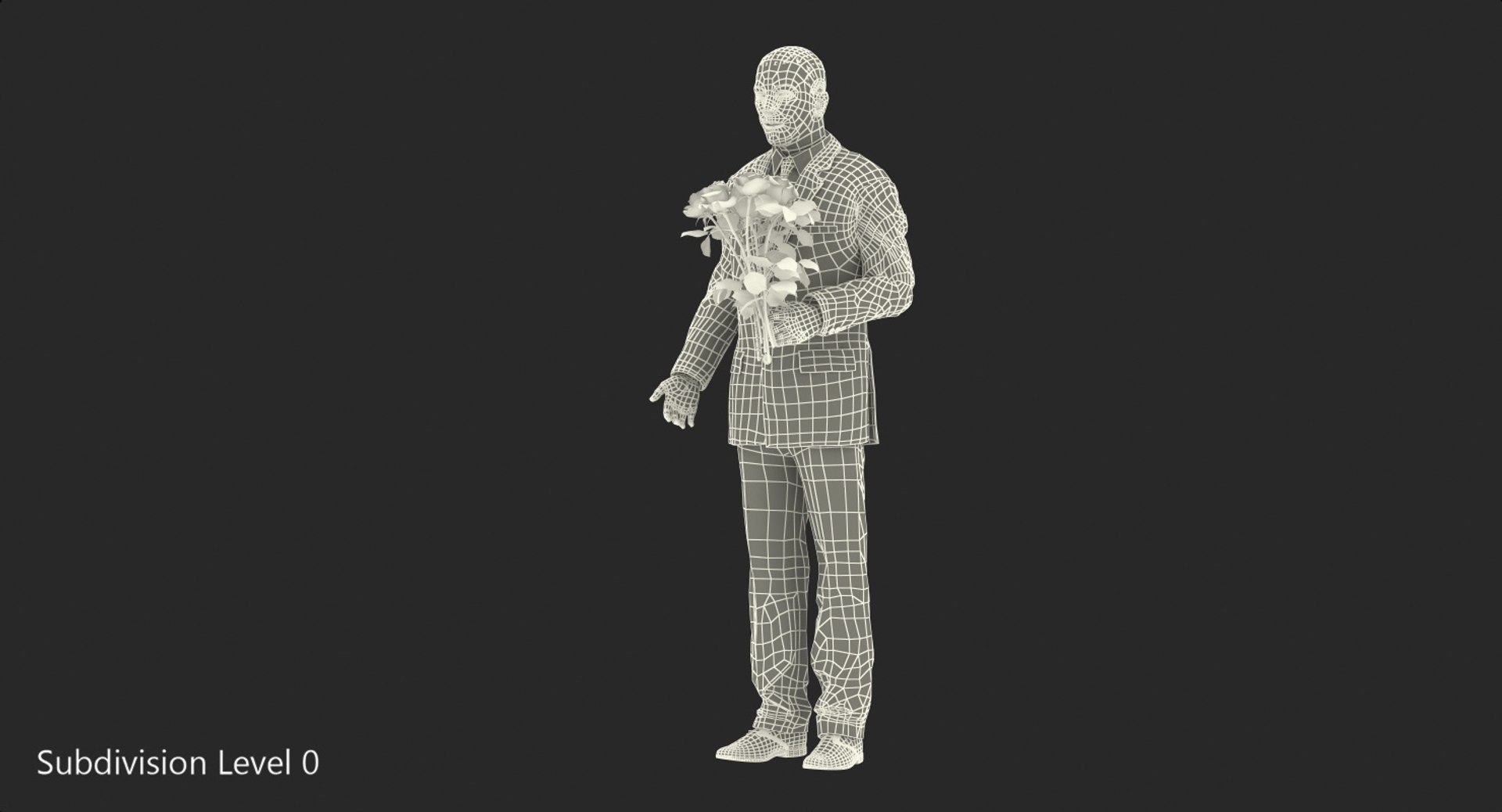 Man Yellow Roses 3D Model - TurboSquid 1394257