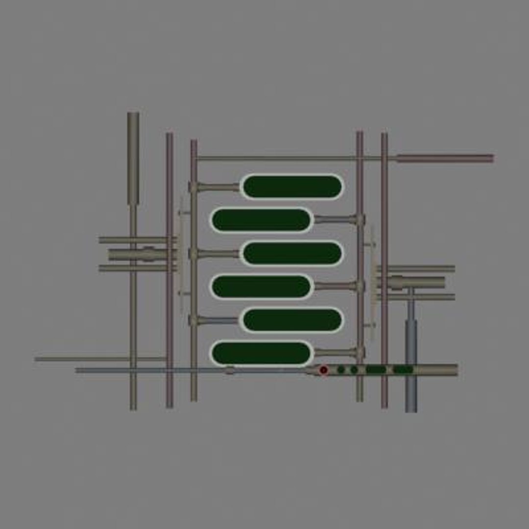 gray screens 3d model