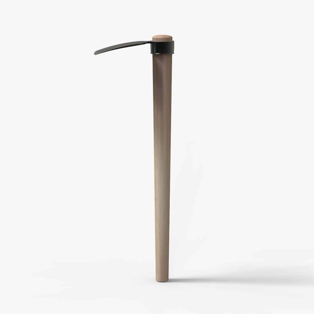 3D pickaxe tool hoe https://p.turbosquid.com/ts-thumb/8b/BeDoa5/l0UkNO0n/untitled.7834/jpg/1523144600/1920x1080/fit_q87/85d8075809164eed2cb25325dea47e8cee50ba50/untitled.7834.jpg