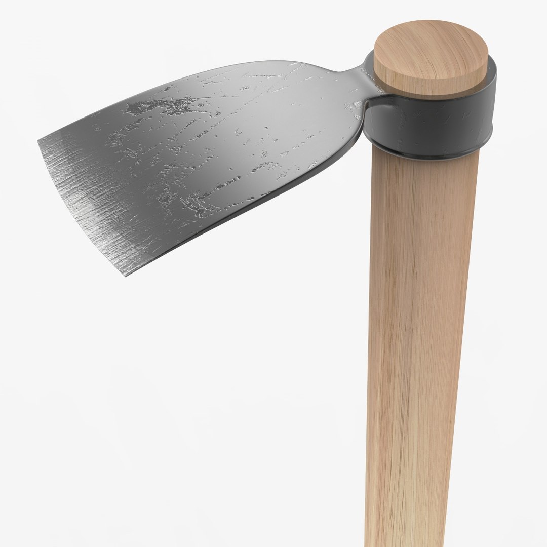 3D pickaxe tool hoe https://p.turbosquid.com/ts-thumb/8b/BeDoa5/pkNcFSUY/untitled.7835/jpg/1523144727/1920x1080/fit_q87/fcc91e1be4a977f5482587b3472215f5d8cc1db2/untitled.7835.jpg