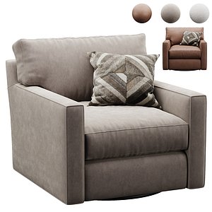 Crate and Barrel Axis Swivel Chair 3D model