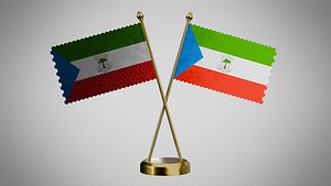 Table  Flag  of Equatorial Guinea 3D model