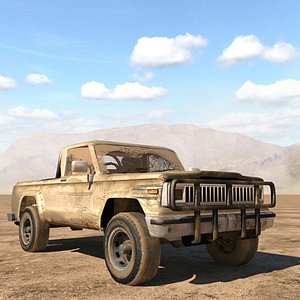 3D jeep j20 truck