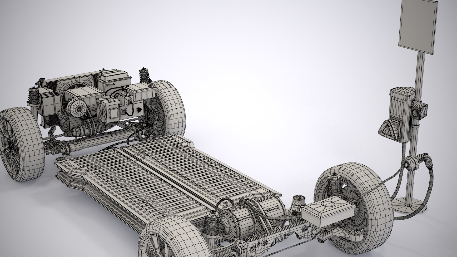 4x4 Hybrid Chargepoint X-ray 3D Model - TurboSquid 1533890