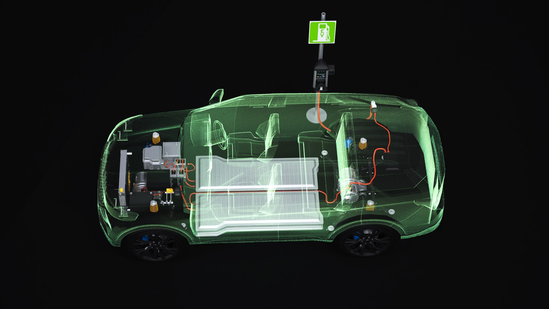 4x4 Hybrid Chargepoint X-ray 3D Model - TurboSquid 1533890