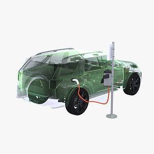 4x4 hybrid chargepoint x-ray 3D model