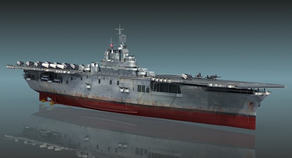 Uss franklin cv-13 cv 3D model - TurboSquid 1413454