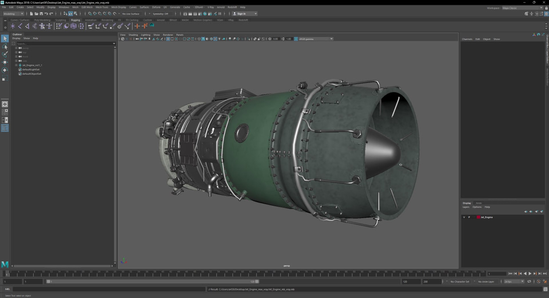 3D Jet Engine - TurboSquid 2349392