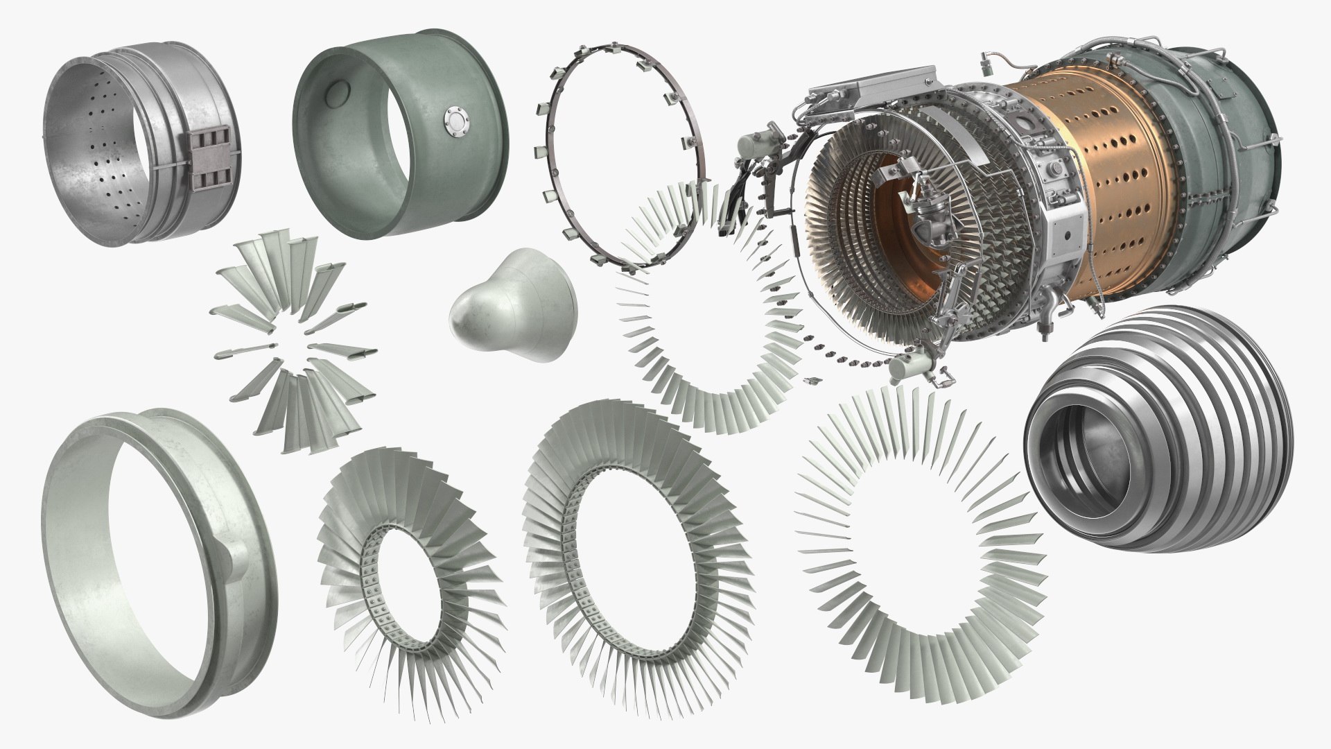 3D Jet Engine - TurboSquid 2349392